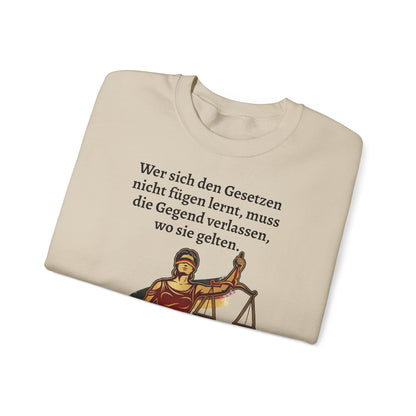 Unisex Sweatshirt mit Zitat - Goethe - Gesetze
