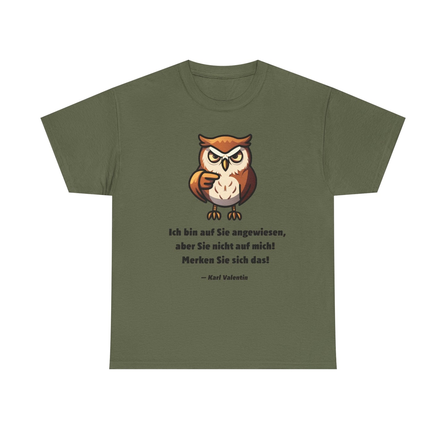 Unisex T-Shirt mit Zitat - Karl Valentin - Merken Sie sich das!