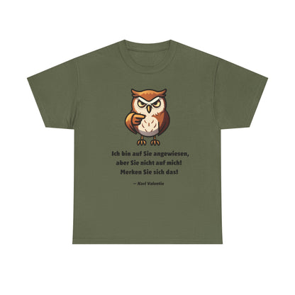 Unisex T-Shirt mit Zitat - Karl Valentin - Merken Sie sich das!