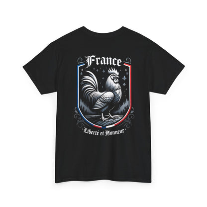 Unisex T-Shirt mit Hahn und Spruch - Frankreich