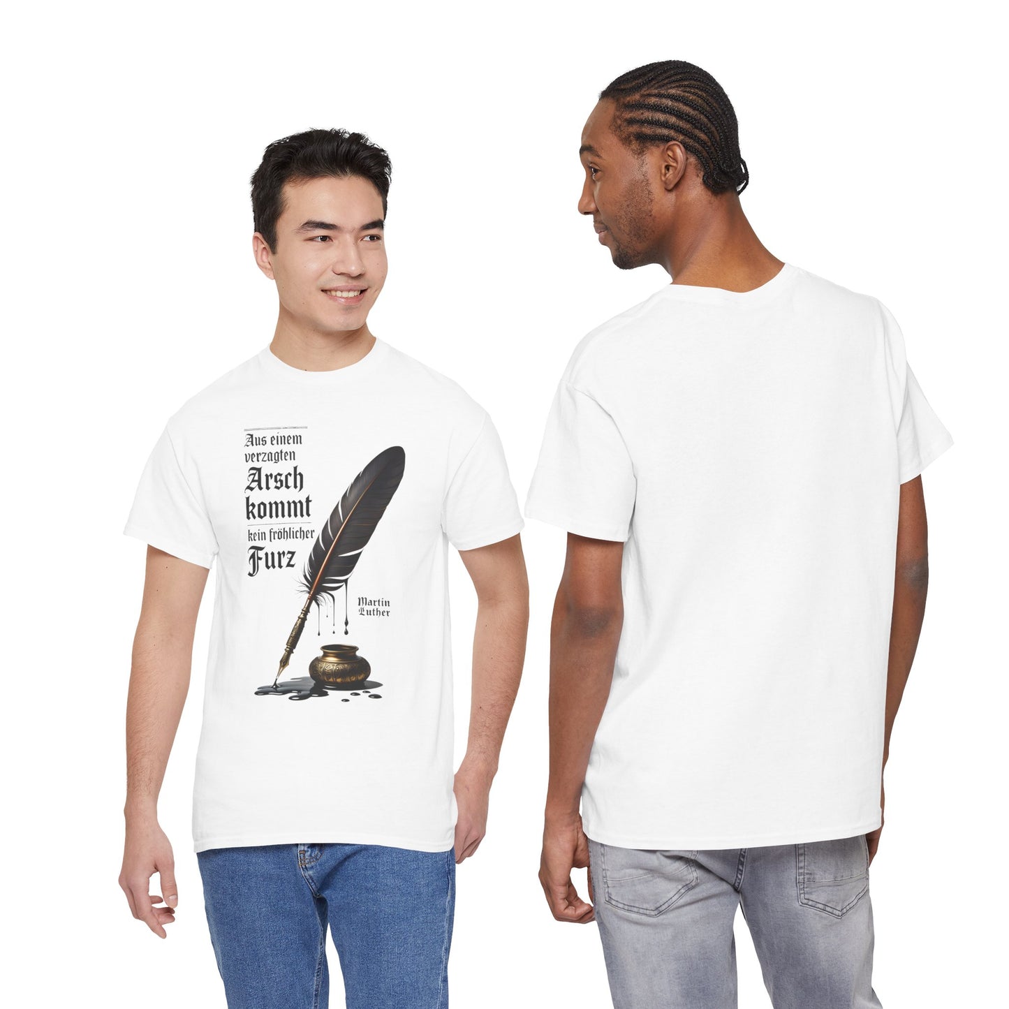 Unisex T-Shirt mit Zitat - Martin Luther