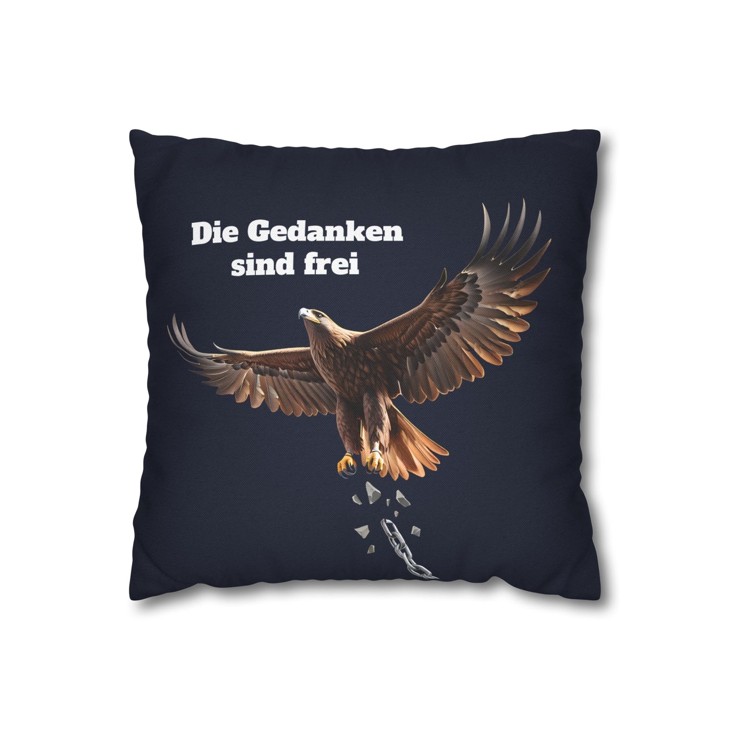 Kissenbezug mit Volkslied - Gedanken sind frei