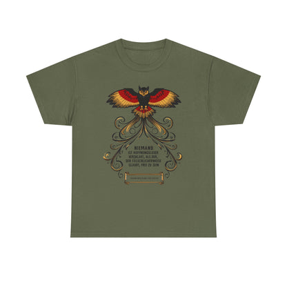 Unisex T-Shirt mit Zitat - Goethe - Hoffnungslos versklavt