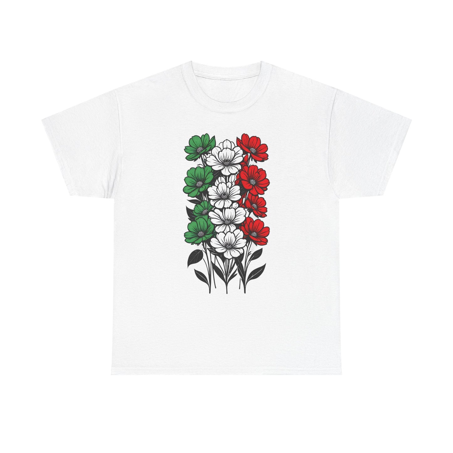 Unisex T-shirt with flowers - Italy