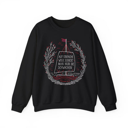Unisex Sweatshirt mit Zitat -Hermann Hesse - Einfache Wege
