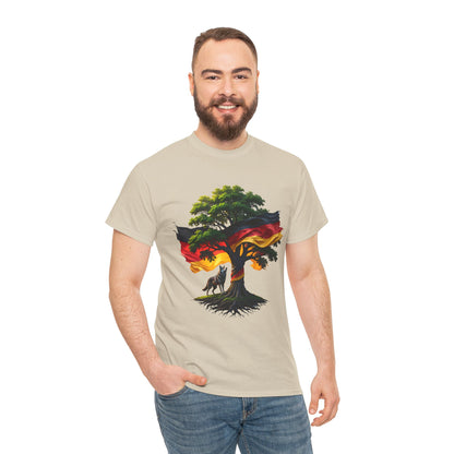 Unisex T-shirt with tree and flag - Germany 