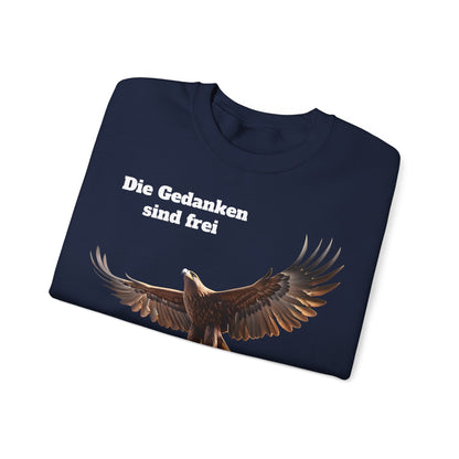 Unisex Sweatshirt mit Volkslied - Gedanken sind frei