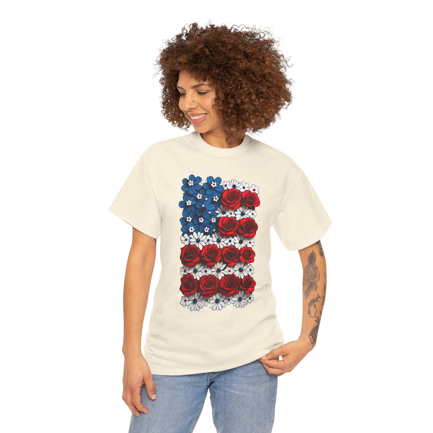 Unisex floral T-shirt - US