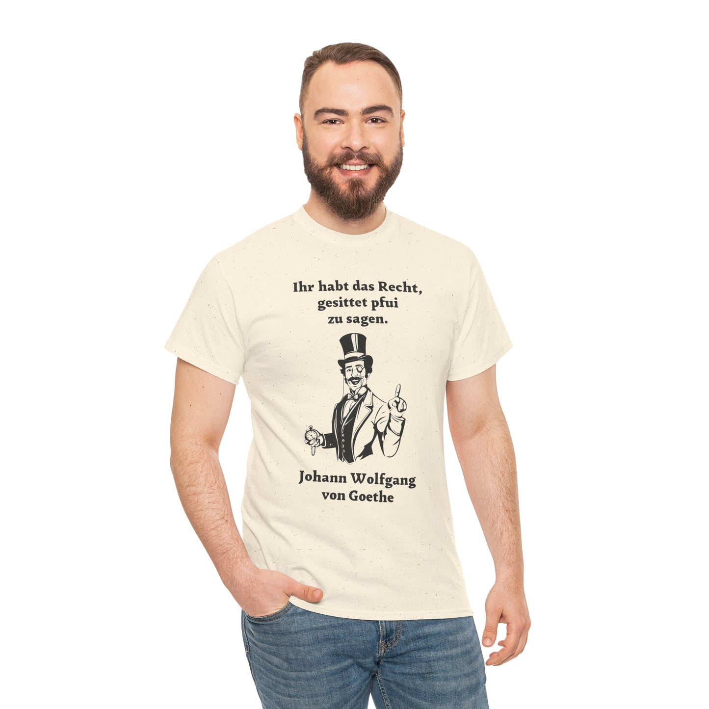 T-Shirt mit Zitat - Goethe - Pfui sagen