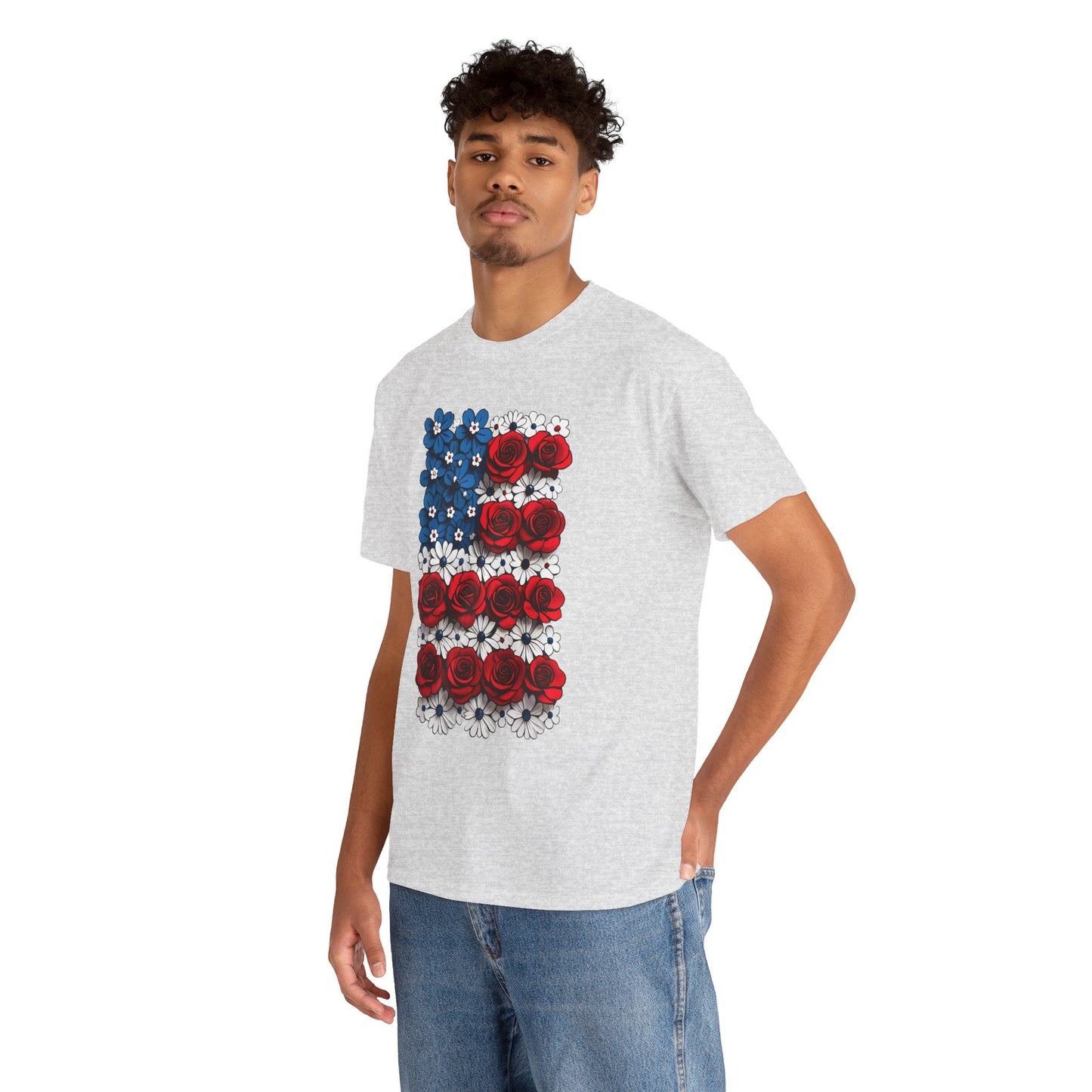 Unisex floral T-shirt - US