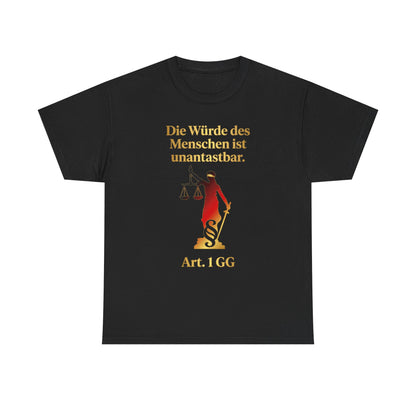 Unisex T-Shirt aus Baumwolle - Artikel 1 GG