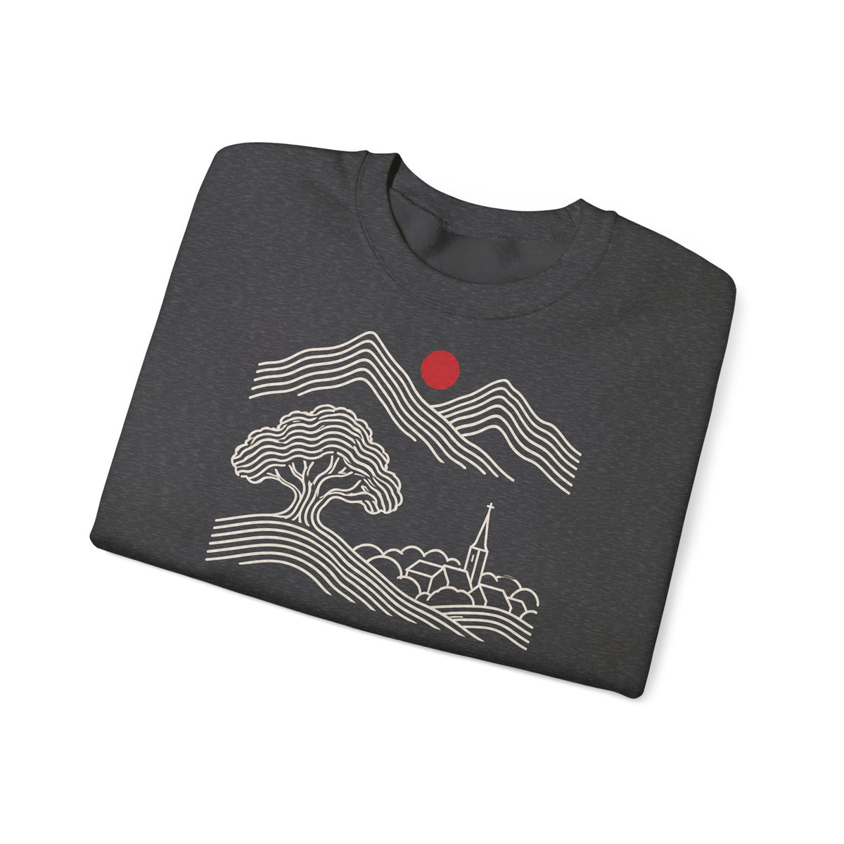 Unisex Sweatshirt mit Zitat - Fontane - Wer die Heimat liebt