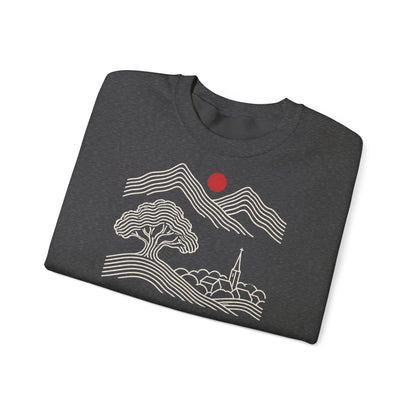 Unisex Sweatshirt mit Zitat - Fontane - Wer die Heimat liebt