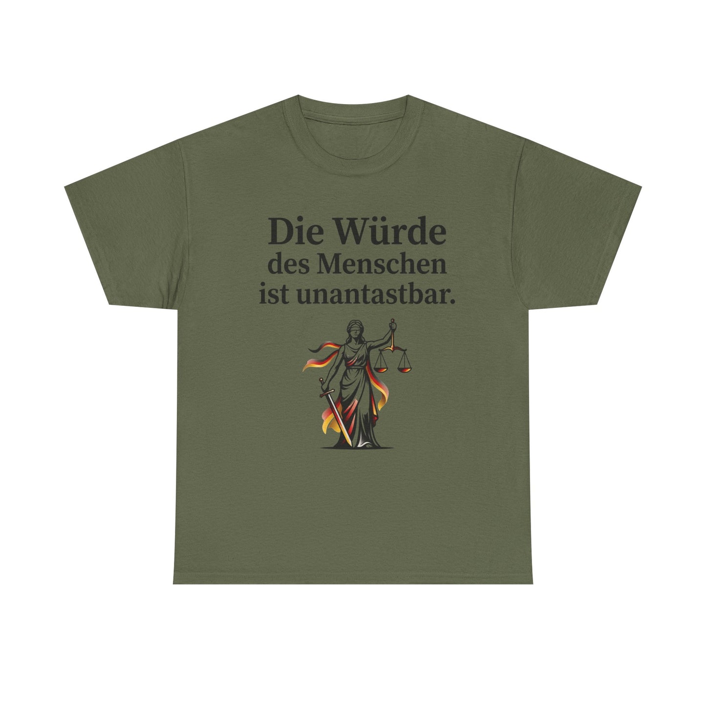 Unisex cotton T-shirt - Dignity inviolable