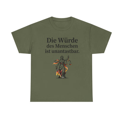 Unisex cotton T-shirt - Dignity inviolable
