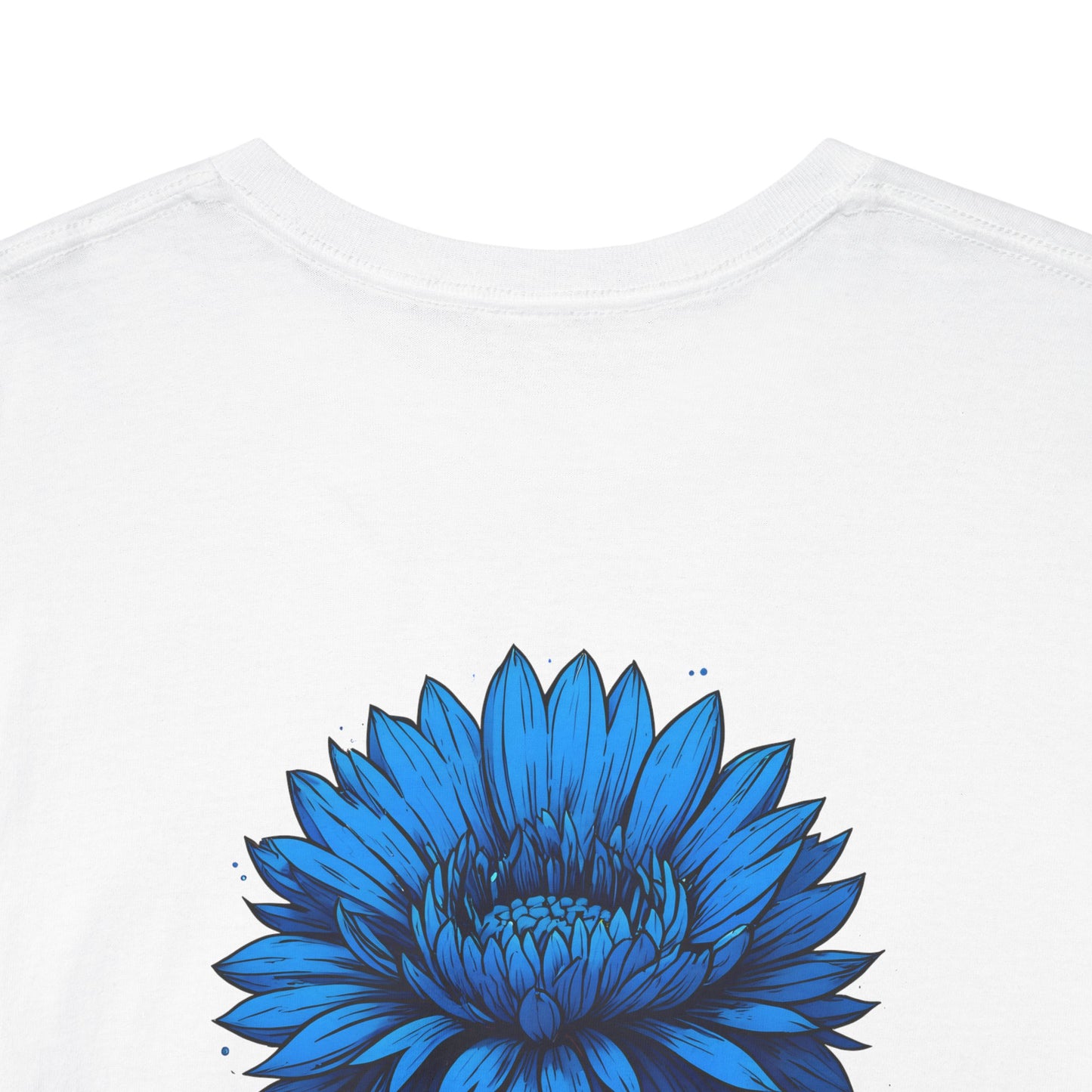 T-shirt with flowers - Ukraine (print on the back)