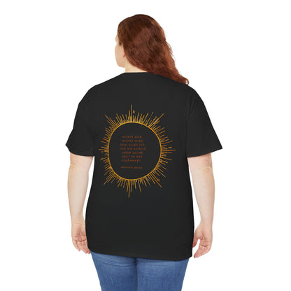 Unisex T-Shirt mit Zitat - Hermann Hesse - Essenz (Druck hinten)