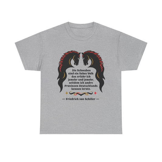 Unisex T-Shirt mit Zitat - Schiller - Schwaben ein liebes Volk