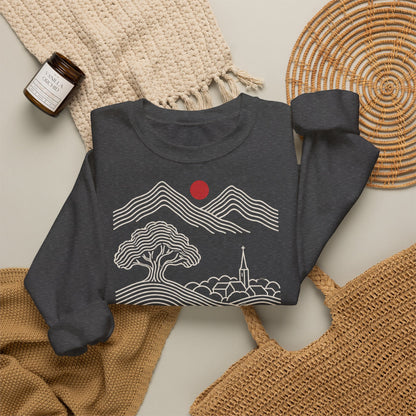 Unisex Sweatshirt mit Zitat - Fontane - Wer die Heimat liebt