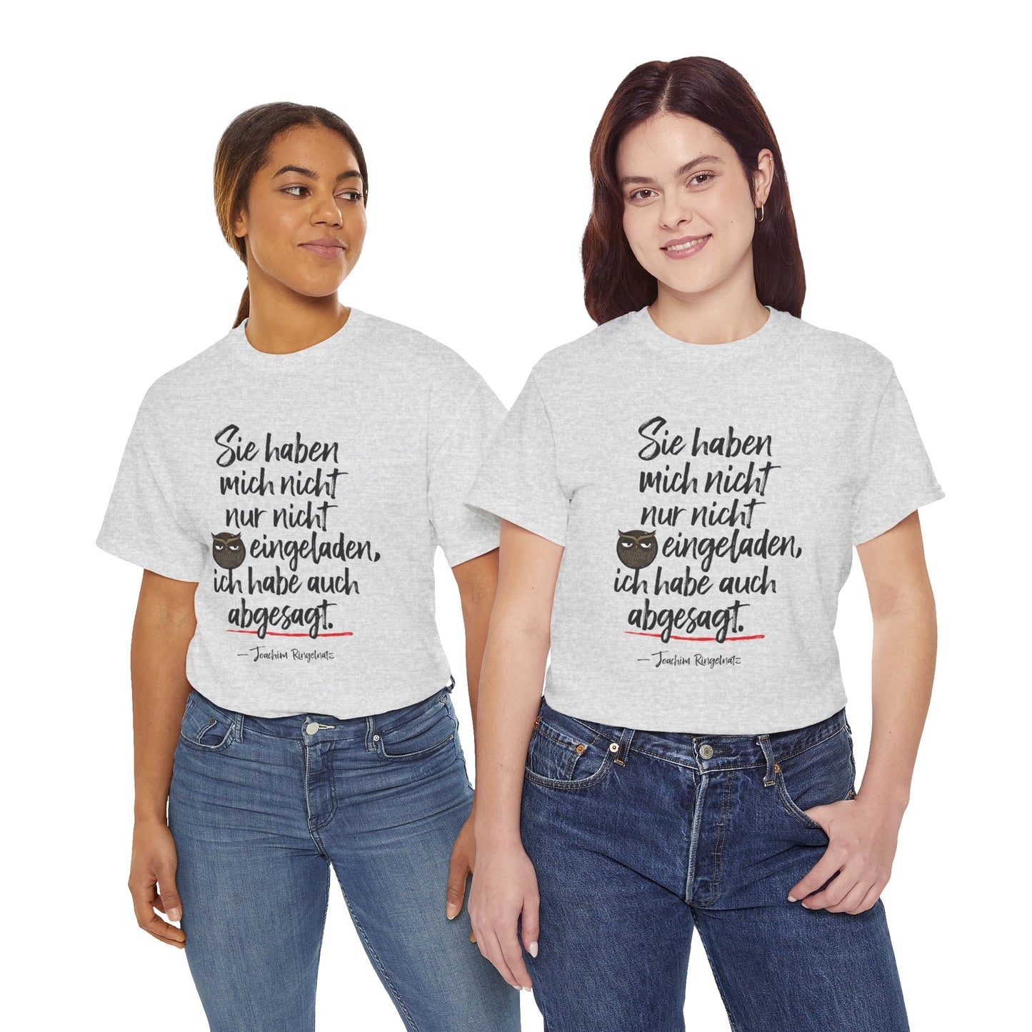 Unisex T-Shirt mit Zitat  - Joachim Ringelnatz - Einladung