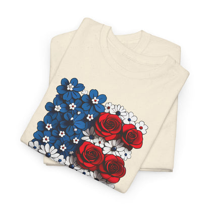 Unisex floral T-shirt - US