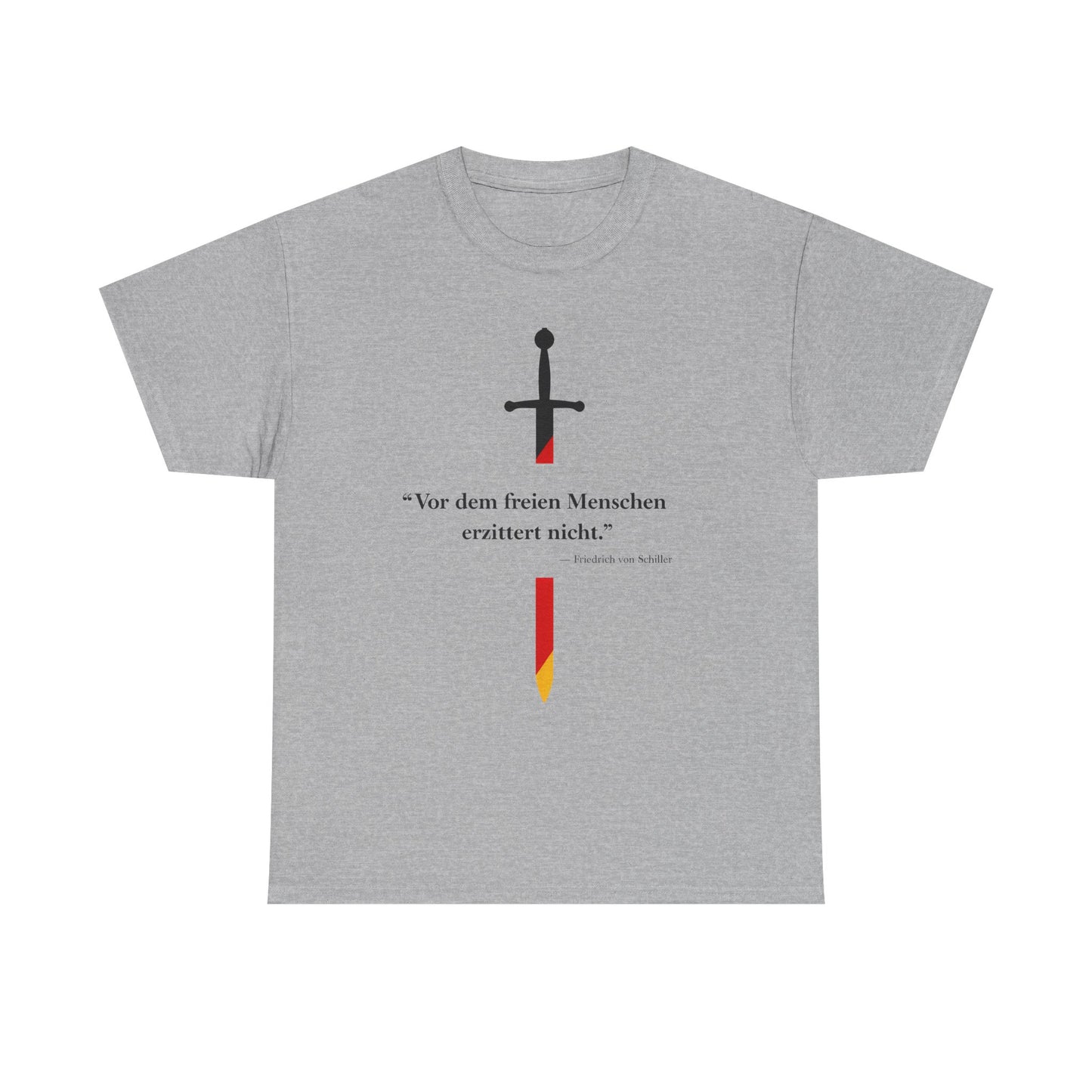 Unisex T-Shirt mit Zitat - Schiller - Erzittert nicht
