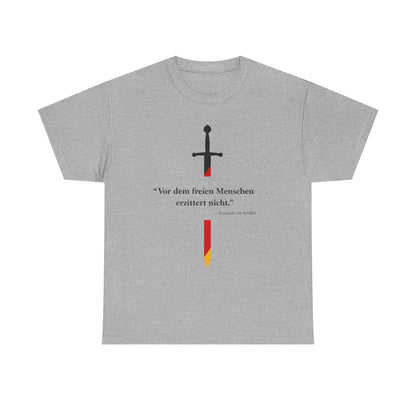 Unisex T-Shirt mit Zitat - Schiller - Erzittert nicht