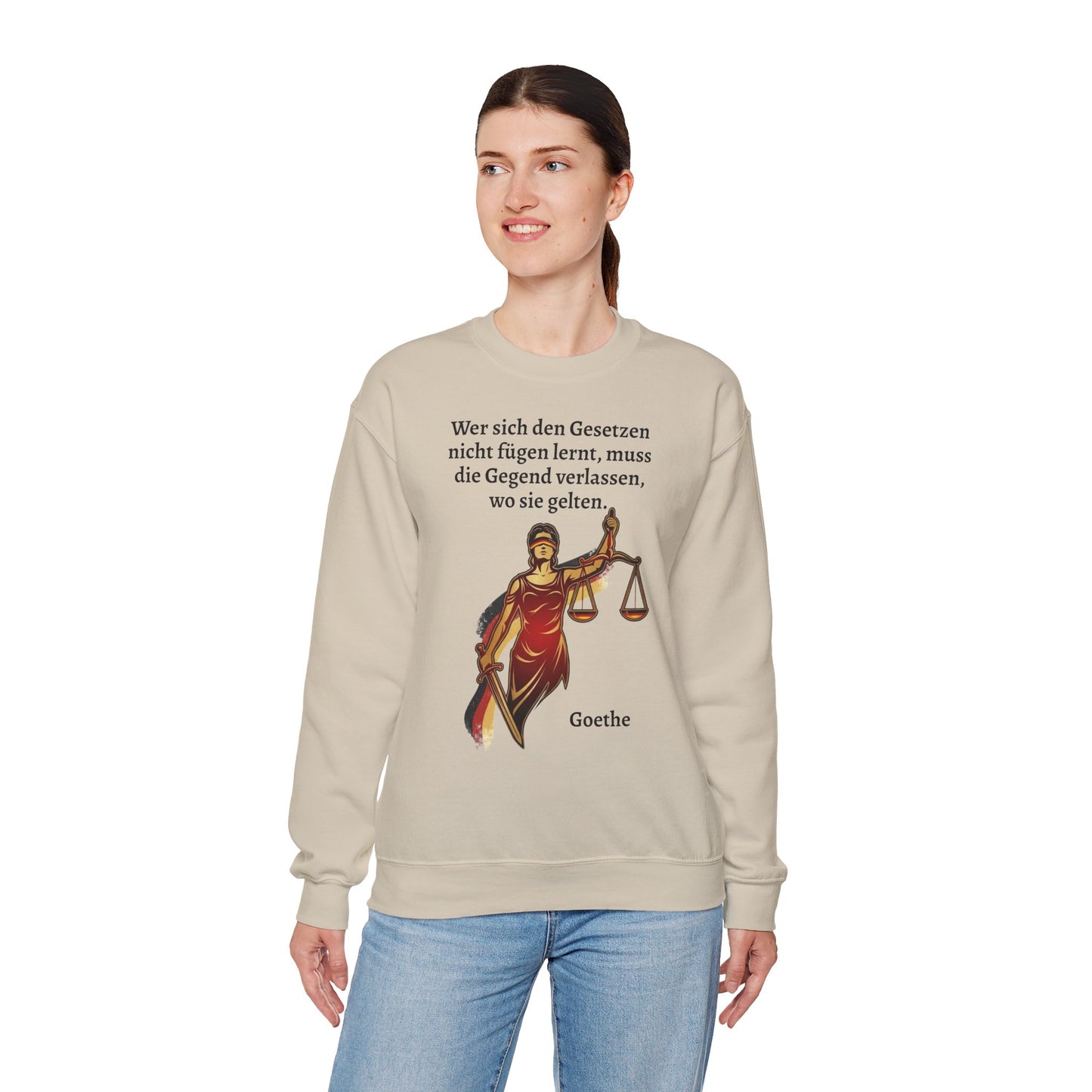 Unisex Sweatshirt mit Zitat - Goethe - Gesetze