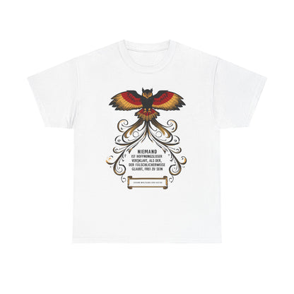 Unisex T-Shirt mit Zitat - Goethe - Hoffnungslos versklavt