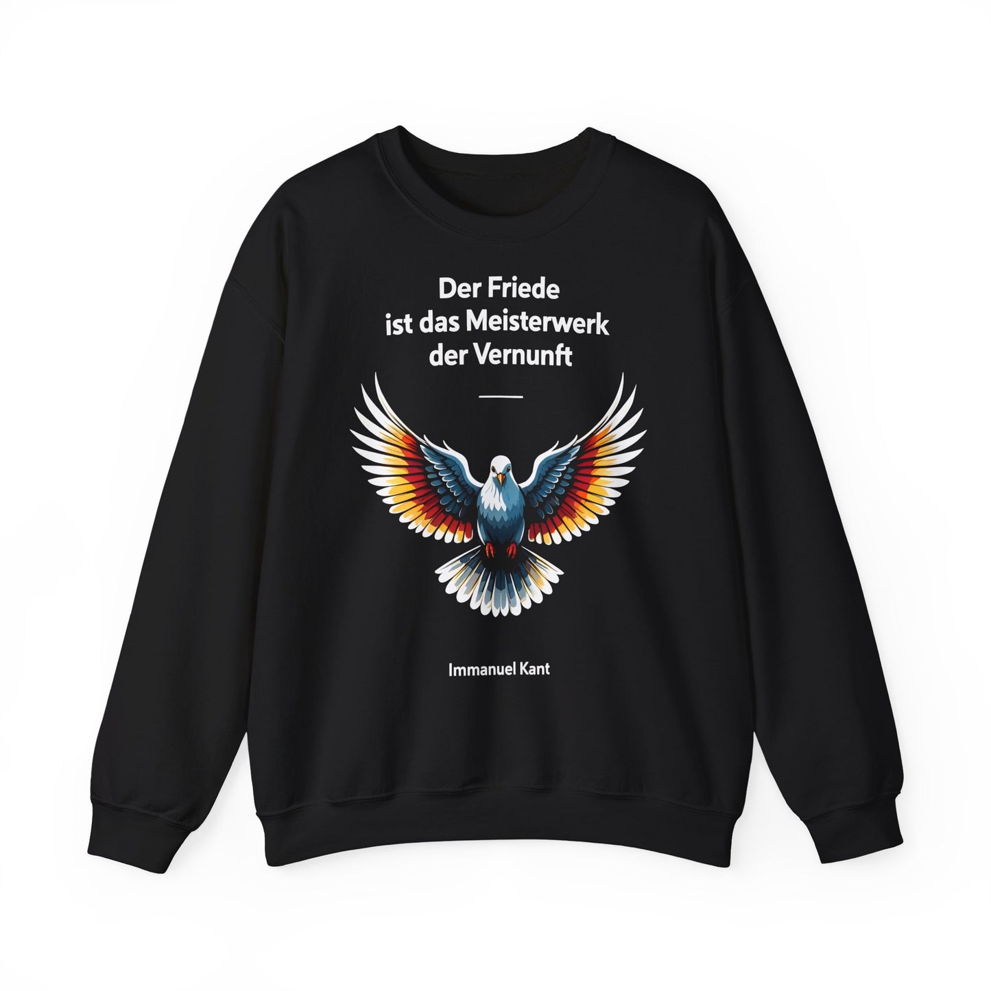 Unisex Sweatshirt mit Taube und Zitat - Kant