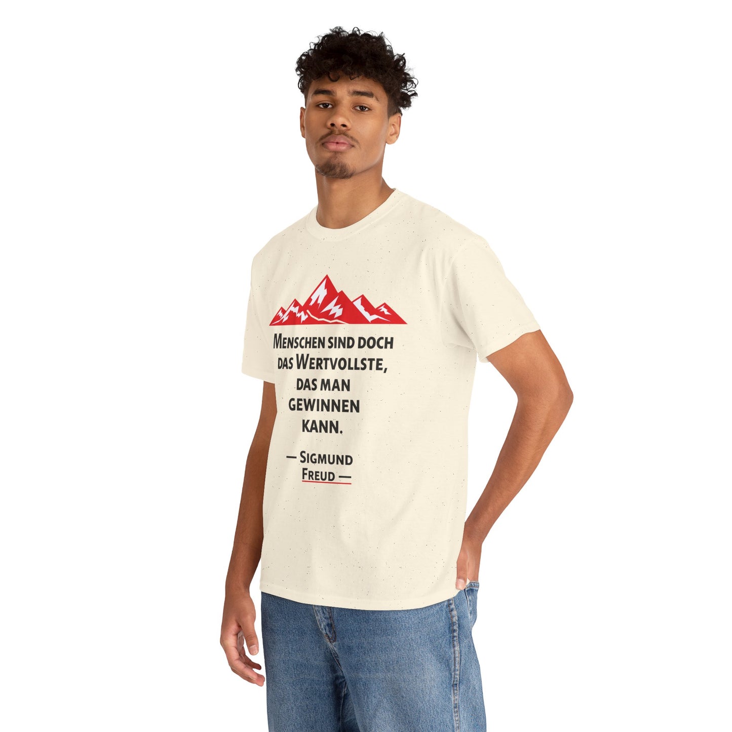Unisex T-Shirt mit Zitat  - Sigmund Freud - Wertvolle Menschen
