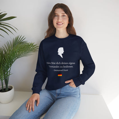 Unisex Sweatshirt mit Zitat - Immanuel Kant - Mut zum Verstand
