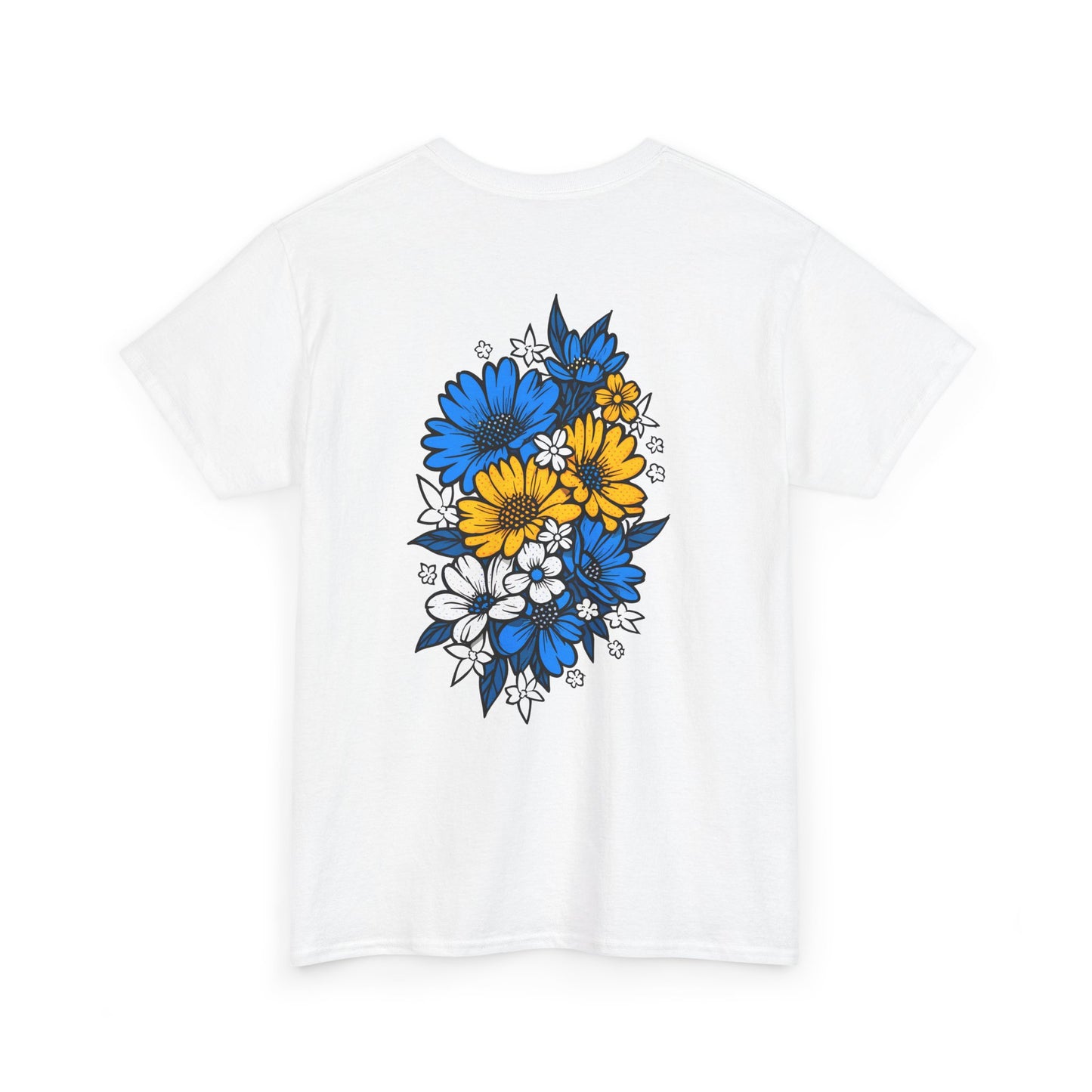 T-shirt with flowers - Bosnia and Herzegovina (print on the back)
