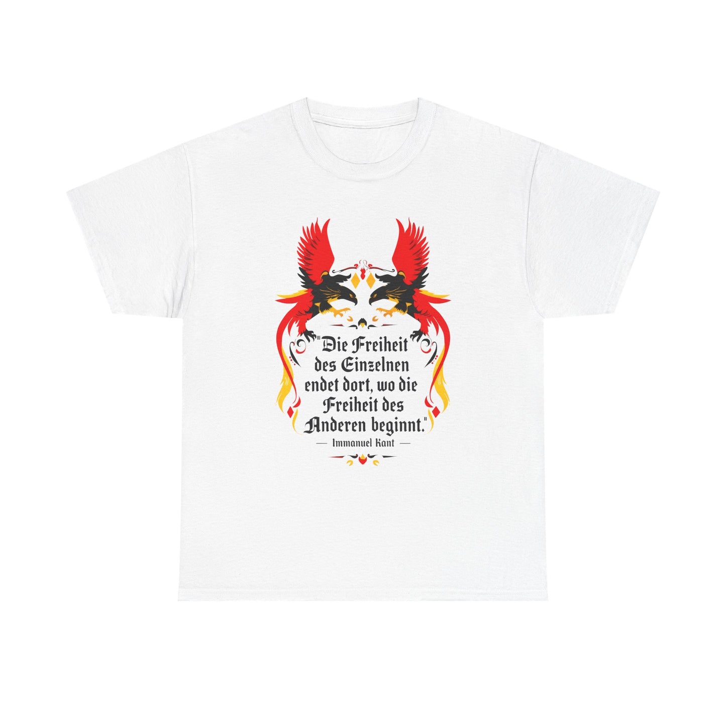 Unisex T-Shirt mit Zitat - Immanuel Kant - Freiheit des Einzelnen