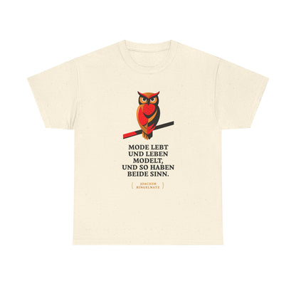 Unisex T-Shirt mit Zitat - Joach Ringelnatz - Leben modelt