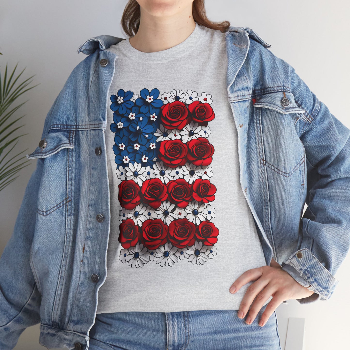 Unisex floral T-shirt - US