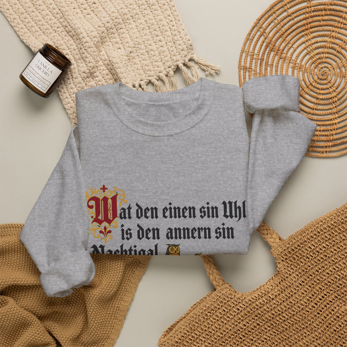 Unisex Sweatshirt mit Zitat - Reuter - Uhl und Nachtigal