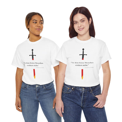 Unisex T-Shirt mit Zitat - Schiller - Erzittert nicht