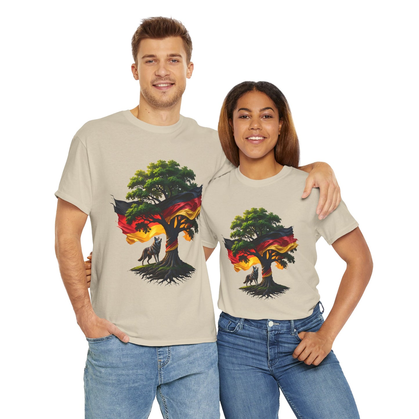 Unisex T-shirt with tree and flag - Germany 
