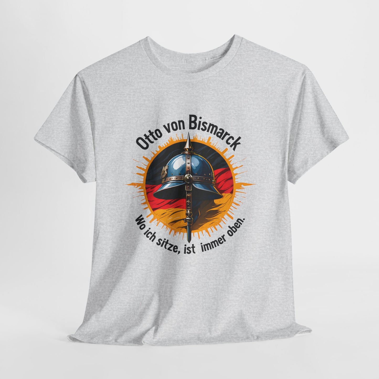 Unisex T-Shirt mit Pickelhaube und Zitat - Bismarck