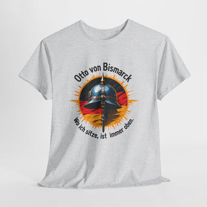 Unisex T-Shirt mit Pickelhaube und Zitat - Bismarck