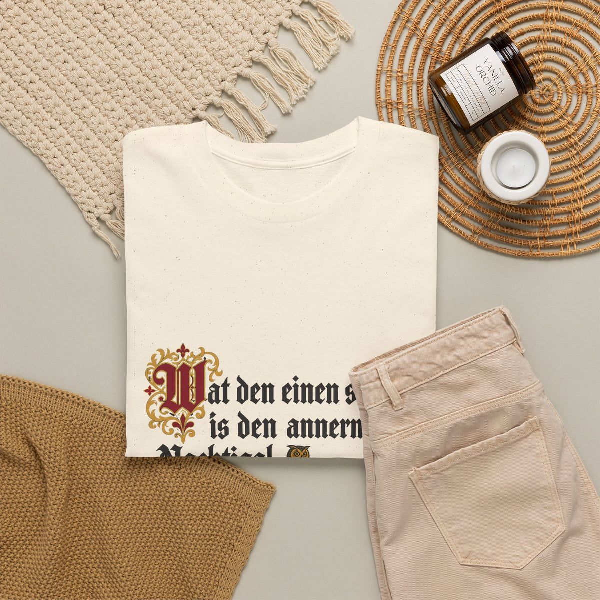 Unisex T-Shirt mit Zitat - Reuter - Uhl und Nachtigal