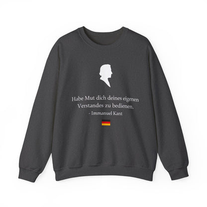 Unisex Sweatshirt mit Zitat - Immanuel Kant - Mut zum Verstand