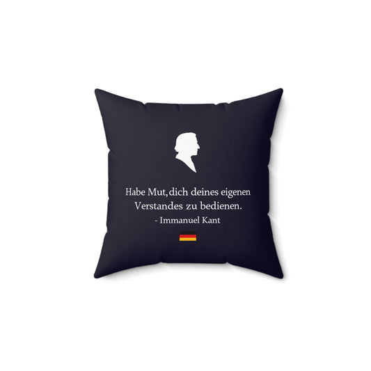 Kissen mit Zitat - Immanuel Kant - Mut zum Verstand