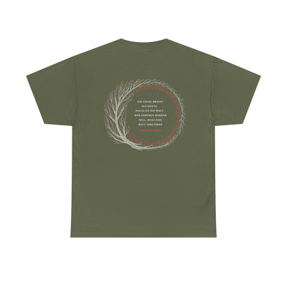 Unisex T-Shirt mit Zitat - Hermann Hesse - Ei (Druck hinten)