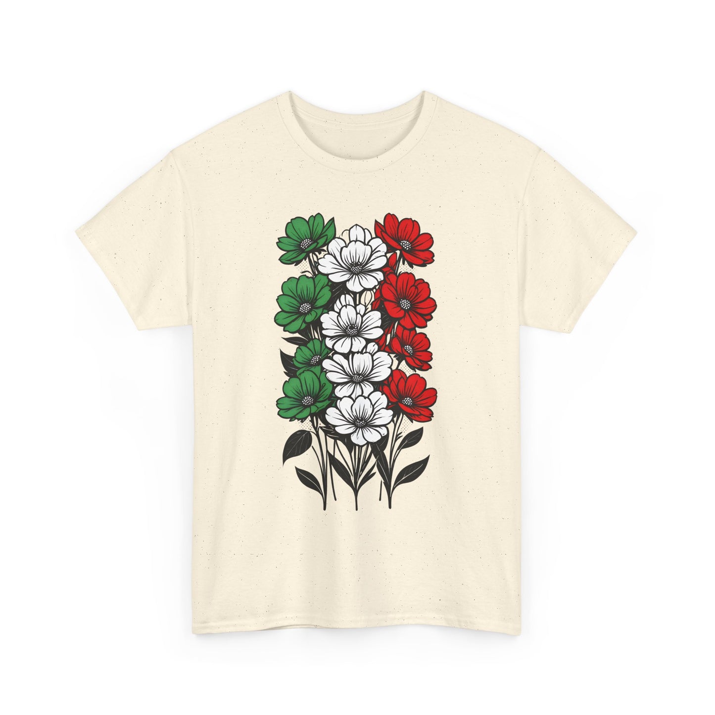 Unisex T-shirt with flowers - Italy