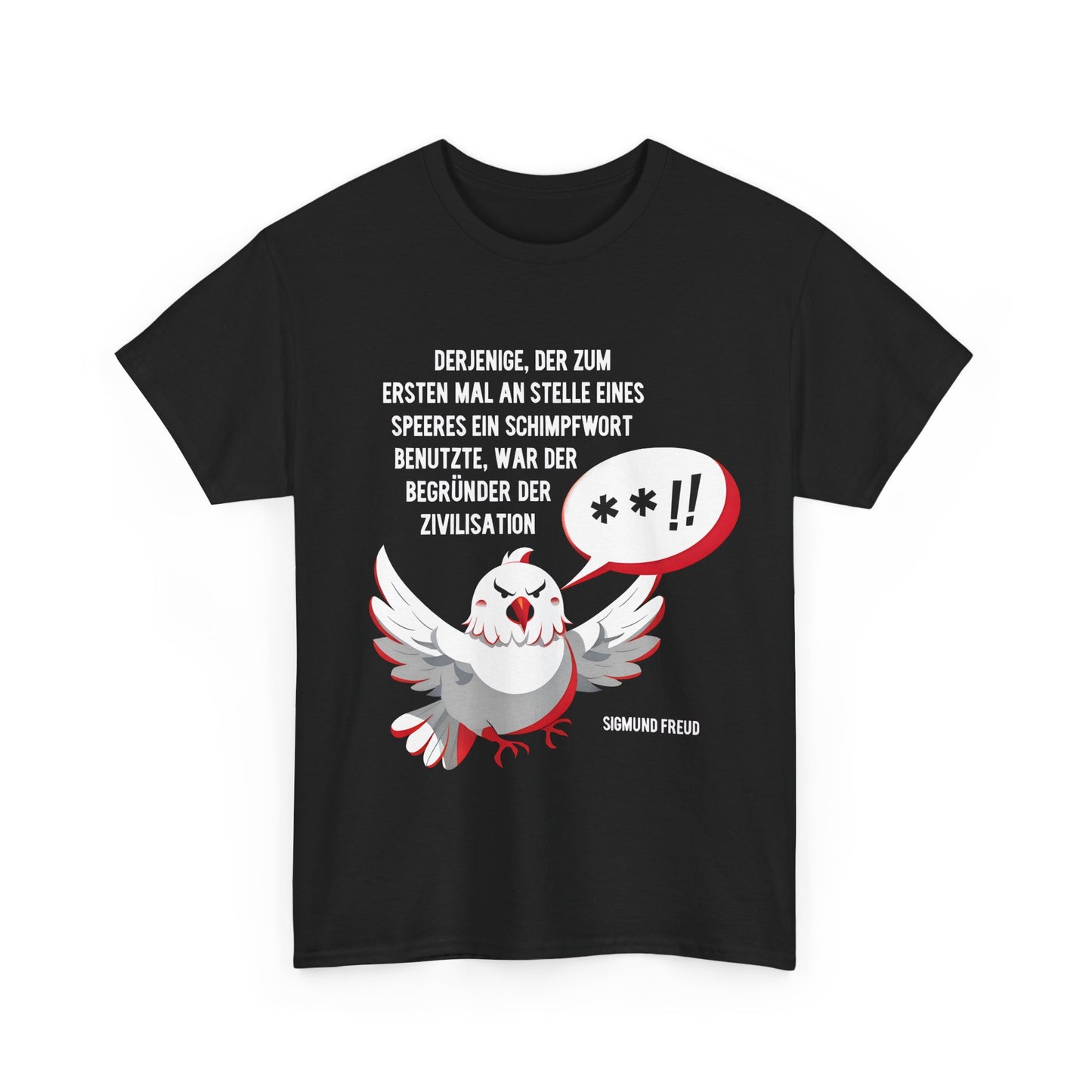 Unisex T-shirt with a peace quote - Sigmund Freud