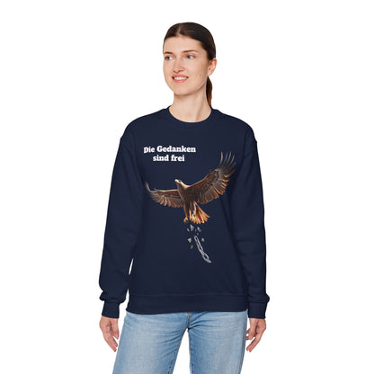 Unisex Sweatshirt mit Volkslied - Gedanken sind frei