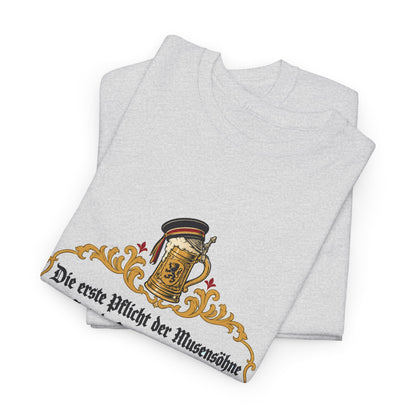 Unisex T-Shirt mit Zitat - Busch - Pflicht der Musensöhne