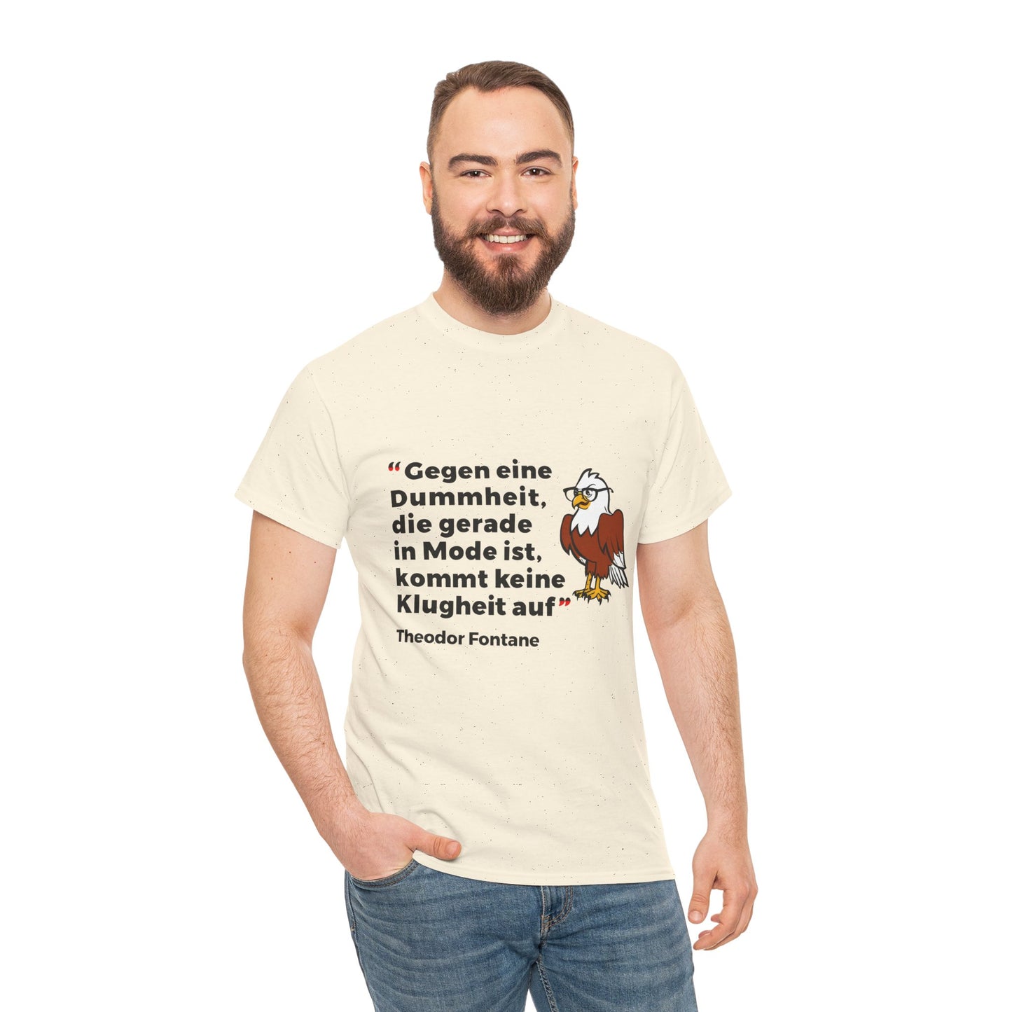 T-shirt with quote - Theodor Fontane - Fashion